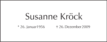 Traueranzeige von Susanne Kröck von Tagesspiegel