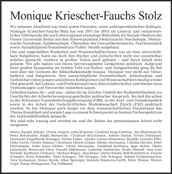 Traueranzeige von Monique Kriescher-Fauchs Stolz von Tagesspiegel