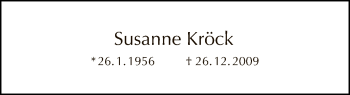 Traueranzeige von Susanne Kröck von Tagesspiegel