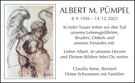 Traueranzeige von Albert Pümpel von Tagesspiegel